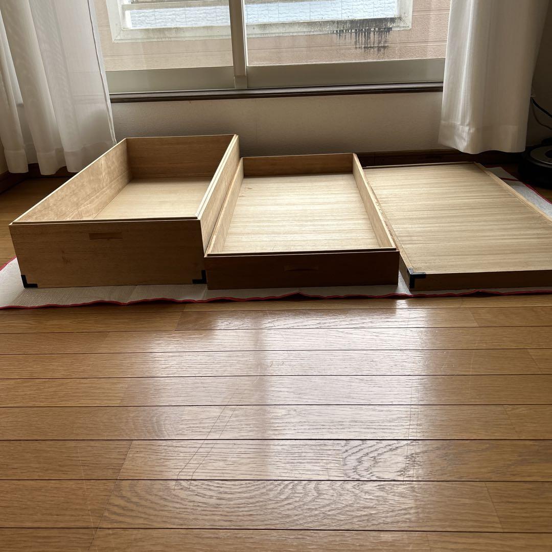 総桐　衣装ケース2段重ね式　着物　貴重な洋服　毛皮　保存最適品