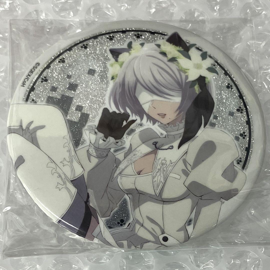 NieR:Automata ニーアオートマタ グリッター缶バッジ 2B 猫耳