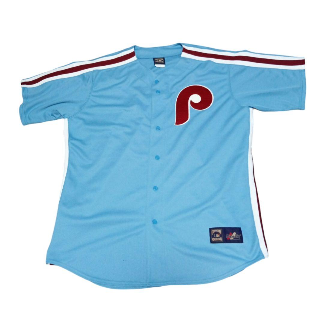 90s COOPERSTOWN ベースボールシャツ　フィリーズ　MLB