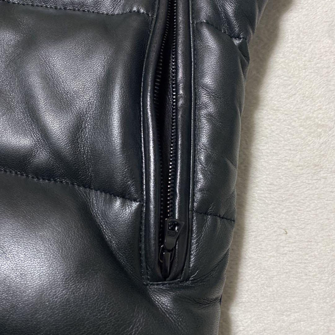 ✨希少✨wjk ラムレザー ダウン 黒　羊革