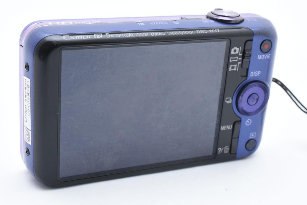 【美品】SONY Cyber-shot DSC-WX7 バイオレット　動作確認済