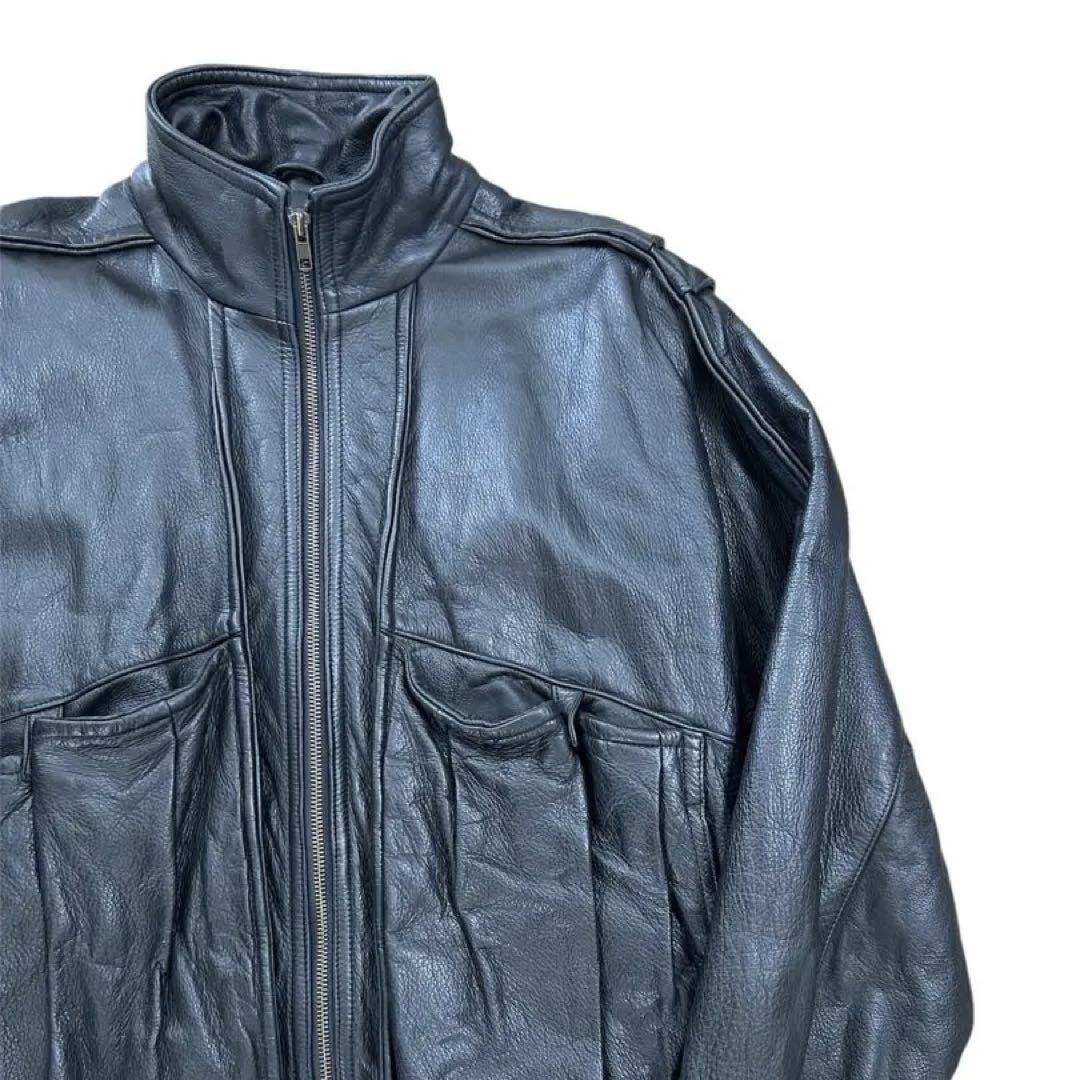 90s Robert Comstock 短丈 レザーブルゾン レザージャケット