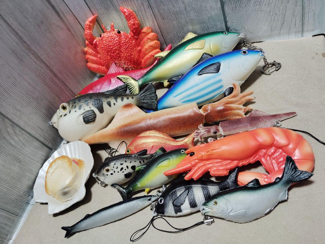 プニプニ鮮魚 プニプニ鮮魚ミニ キーホルダー １６点 まとめ