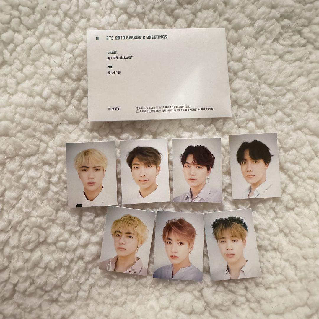 BTS シーグリ 2019 ID PHOTO IDフォト 証明写真 全員 セット