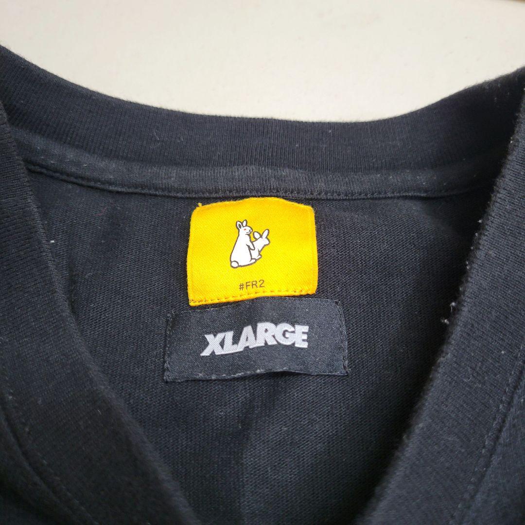 希少 #FR2 × XLARGE リバースポケット Tシャツ L ブラック 黒