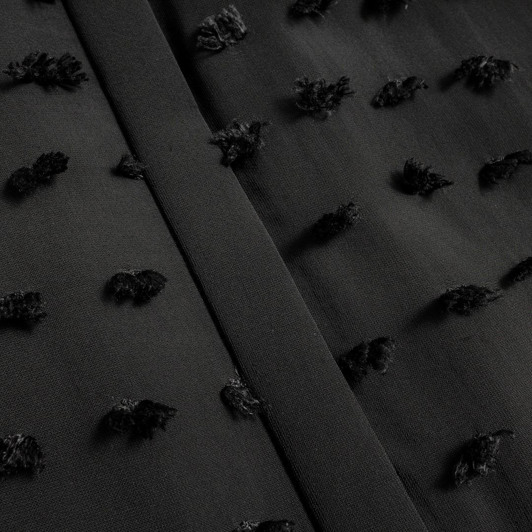 Demi-Luxe BEAMS ドット ジャカードブラウス 38 ブラック - メルカリ