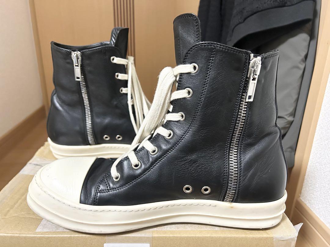 RICK owens リックオウエンス レザー ラモーンズ スニーカー