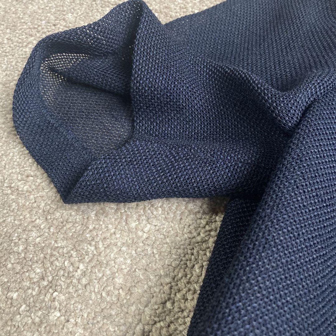 M'S GRACY 濃紺 メッシュ 半袖ワンピース セットアップ リボン