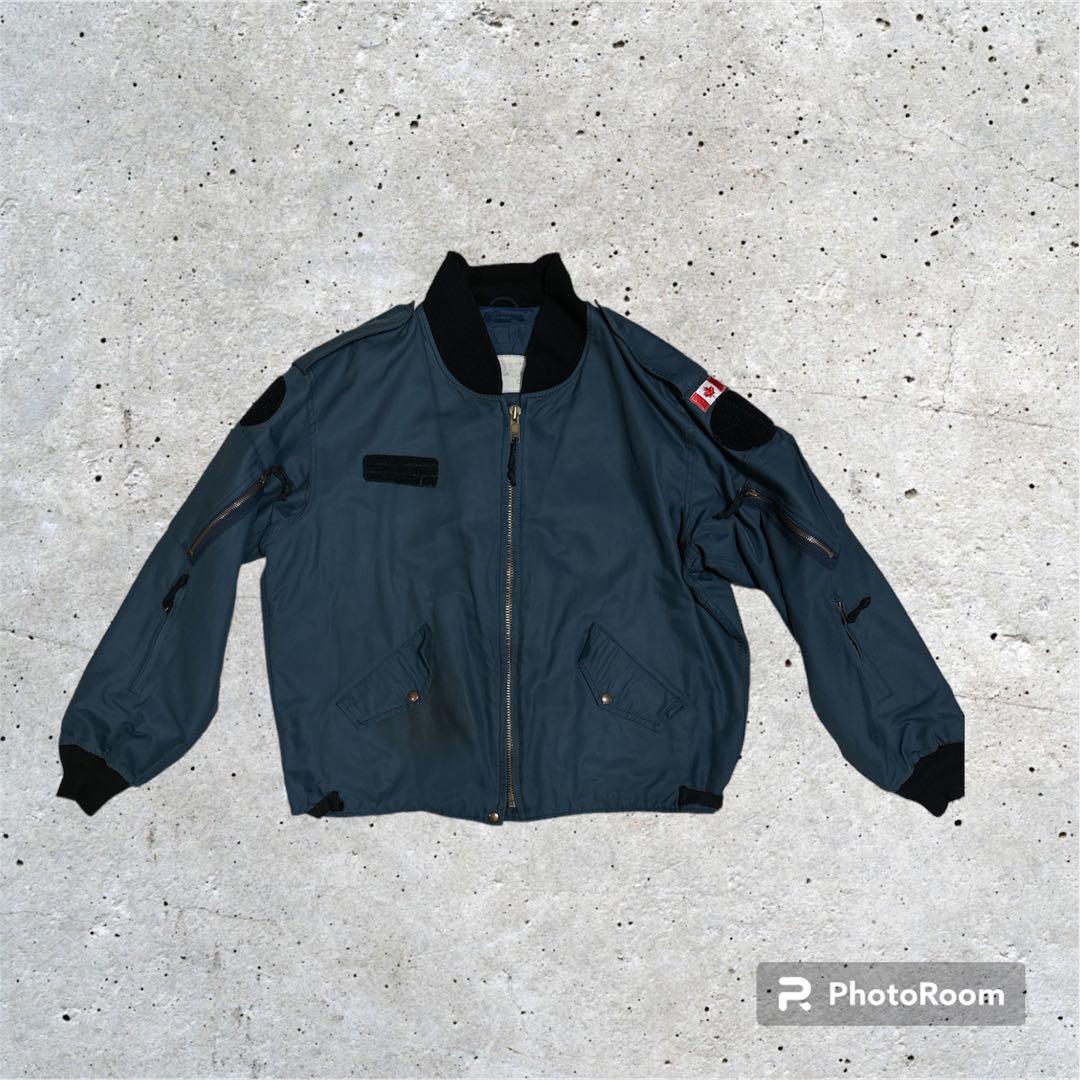 90年代 カナダ軍実品 ミリタリー フライトジャケット メンズL ヴィンテージ
