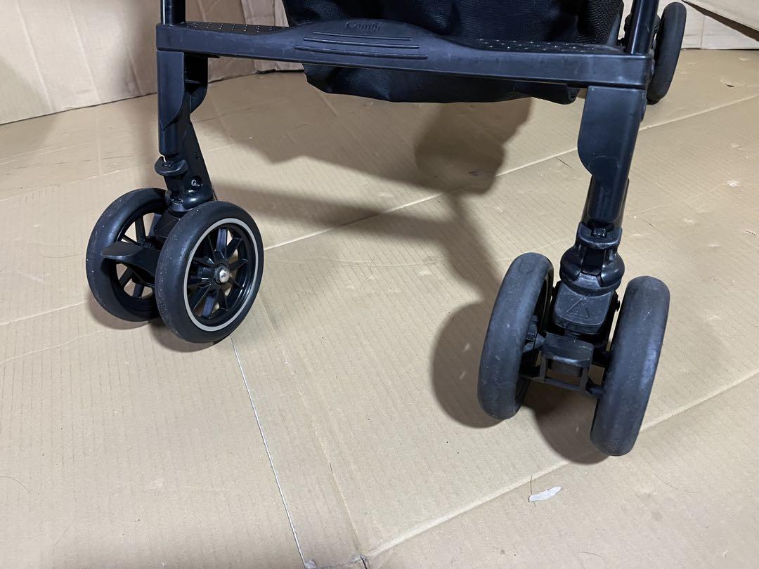 コンビ ベビーカー メチャカル オート４キャス エッグショック ブラック