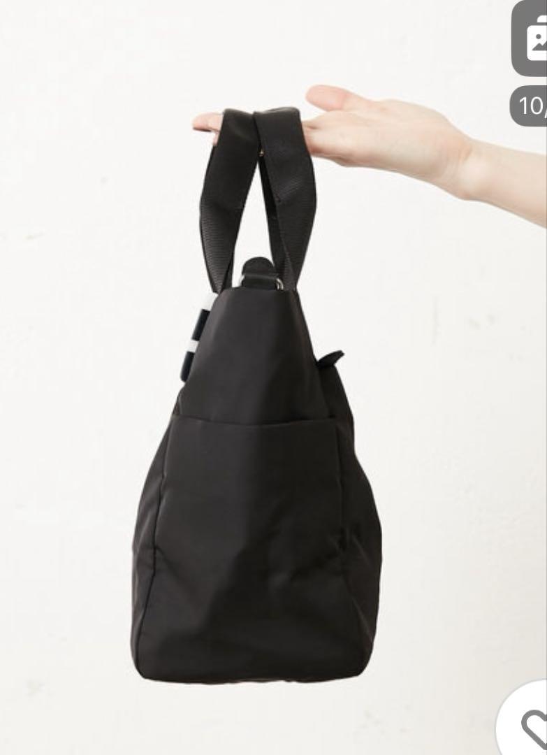 ear PAPILLONNER 樹脂パーツトートバッグSサイズ　ブラック