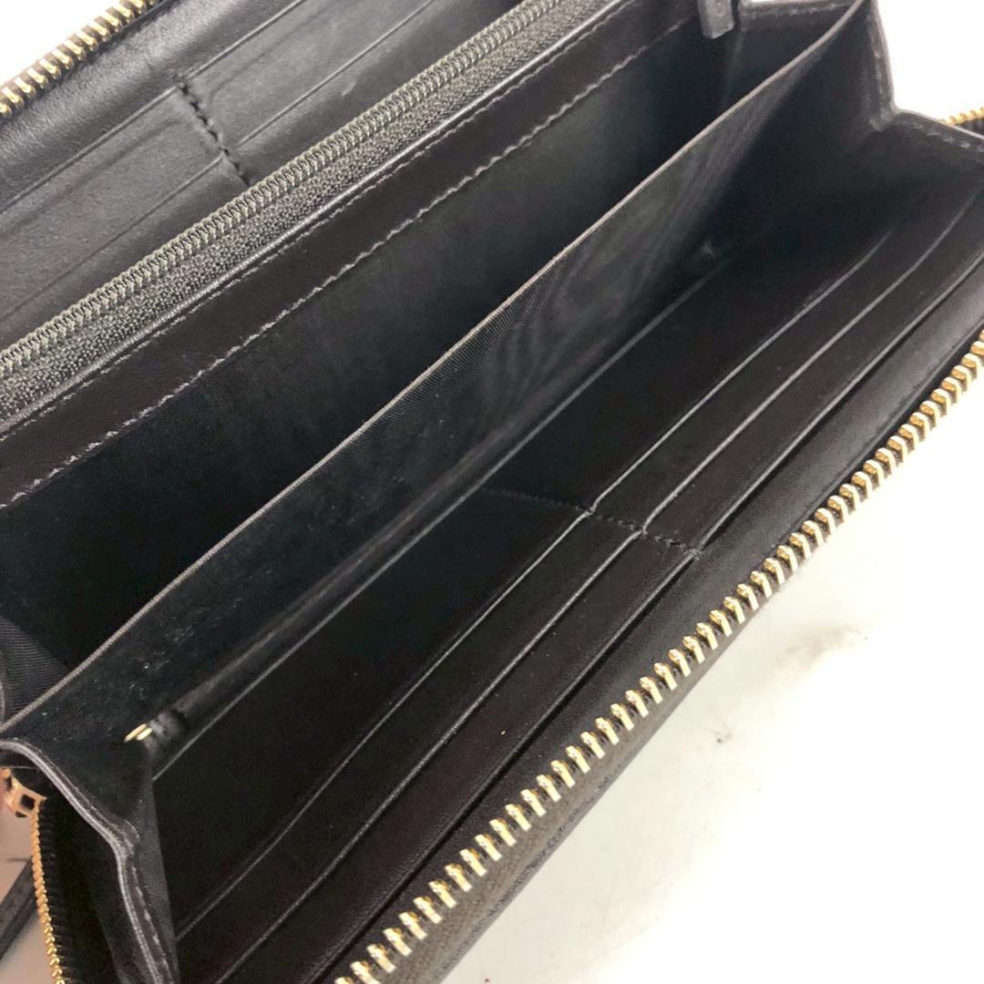 GUCCI グッチ GGキャンバス インターロッキング ラウンドファスナー