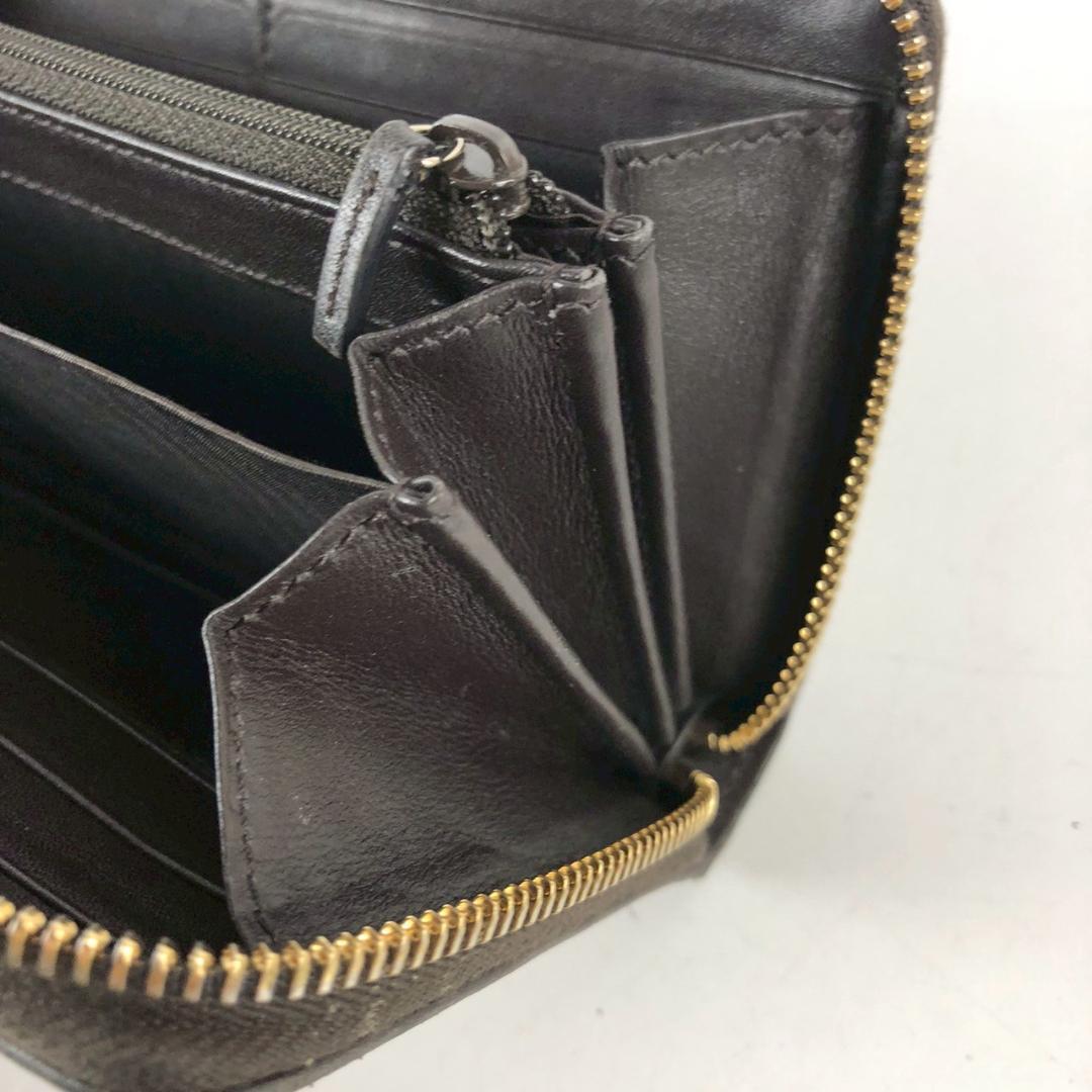 GUCCI グッチ GGキャンバス インターロッキング ラウンドファスナー