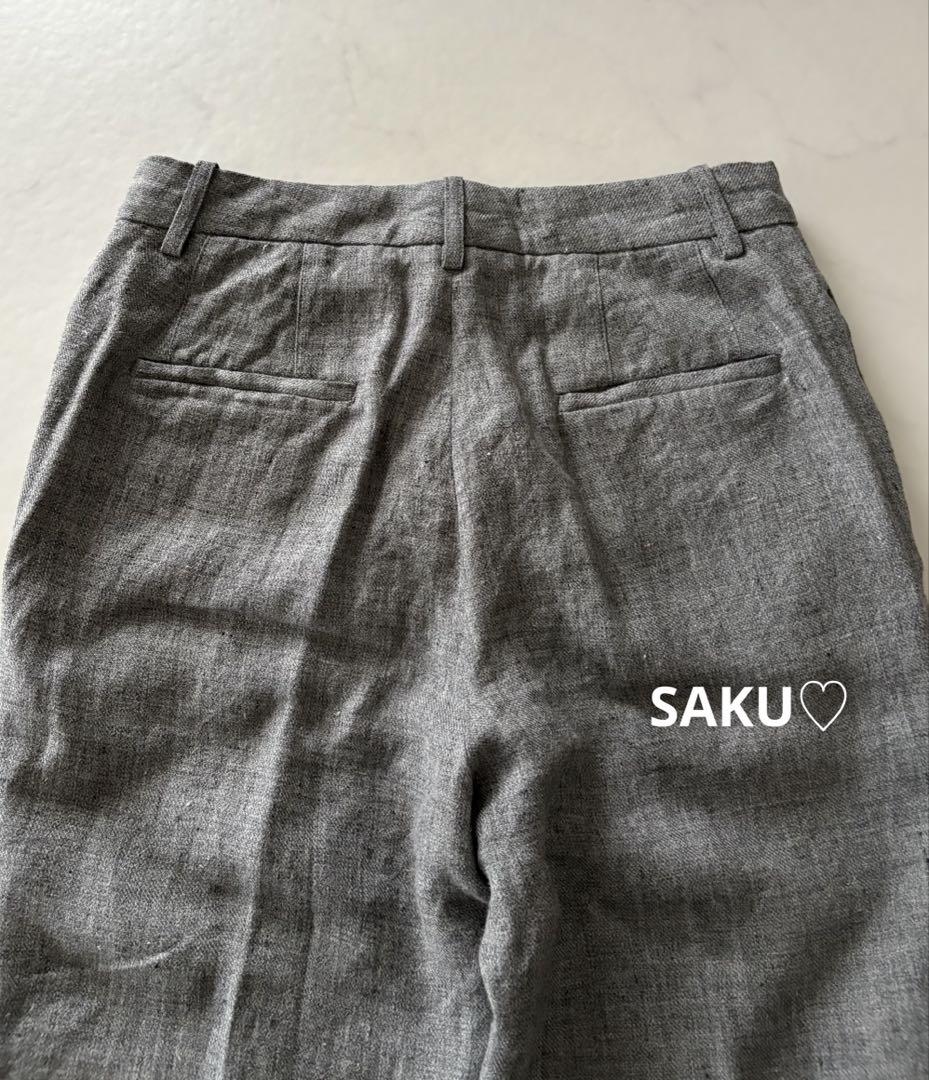 定価35200円 ミューズドゥ ドゥーズィエムクラス 麻 サルファーパンツ 38