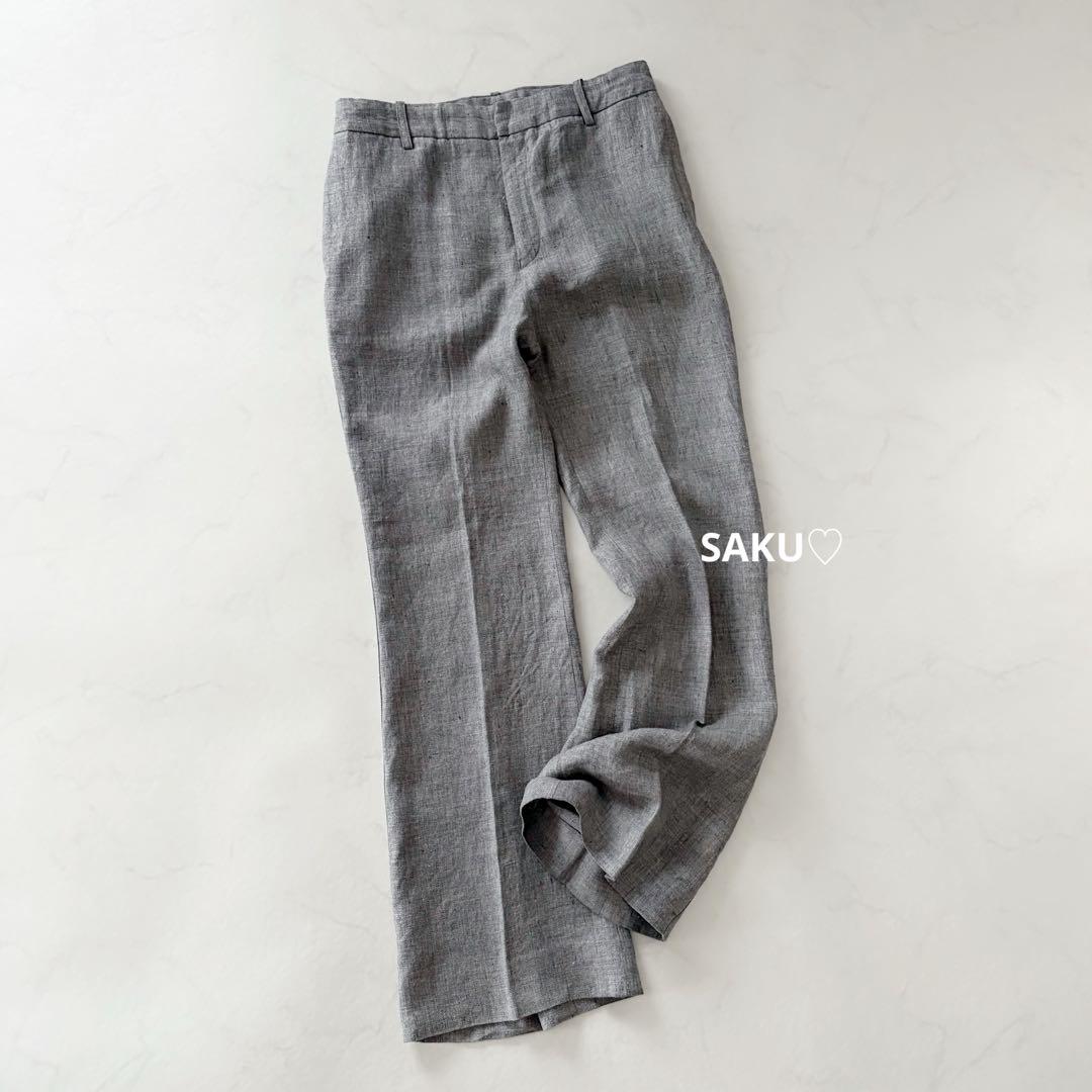 定価35200円 ミューズドゥ ドゥーズィエムクラス 麻 サルファーパンツ 38