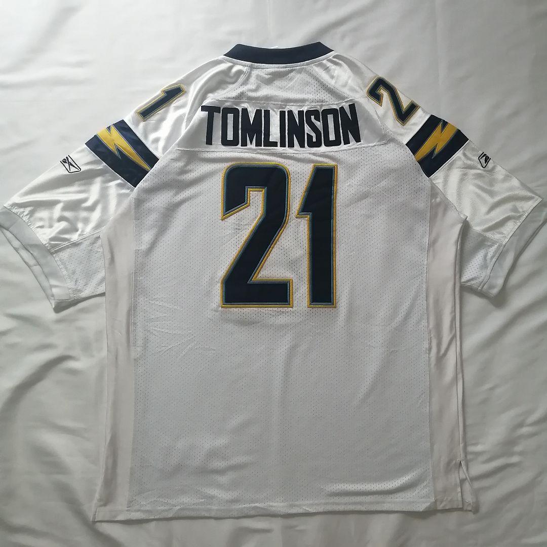 大人気】Reebok×NFL チャージャーズ アメフトユニフォームゲームシャツ