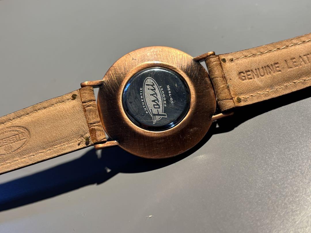 希少　レトロ　FOSSIL 日時計