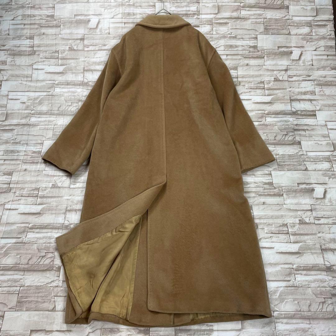 【良品】マックスマーラ★ダブルチェスターコート　白タグ　カシミヤ混　大きいサイズ