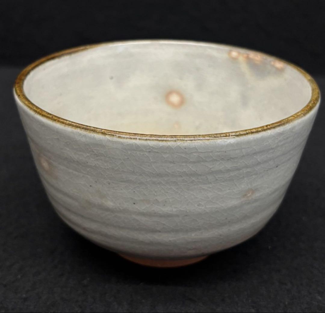 【抹茶茶碗】茶道具 茶道 骨董品 茶碗 白 ピンク