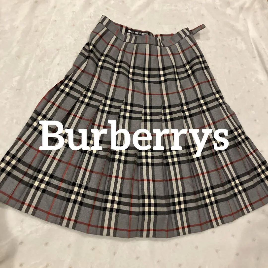 バーバリー　バーバリーズ　ヴィンテージ　プリーツスカート　ノバチェック ヴィンテージ Burberry バーバリープリーツスカート ノバチェック M
