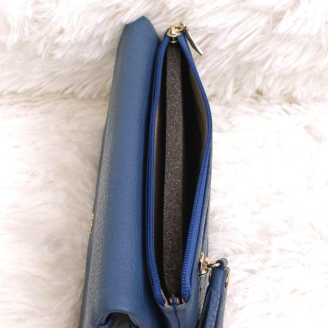 特価商品  新品 傳濱野 レザー 青 長財布 フェリーチェ リュフカ HAMANO DEN 小物