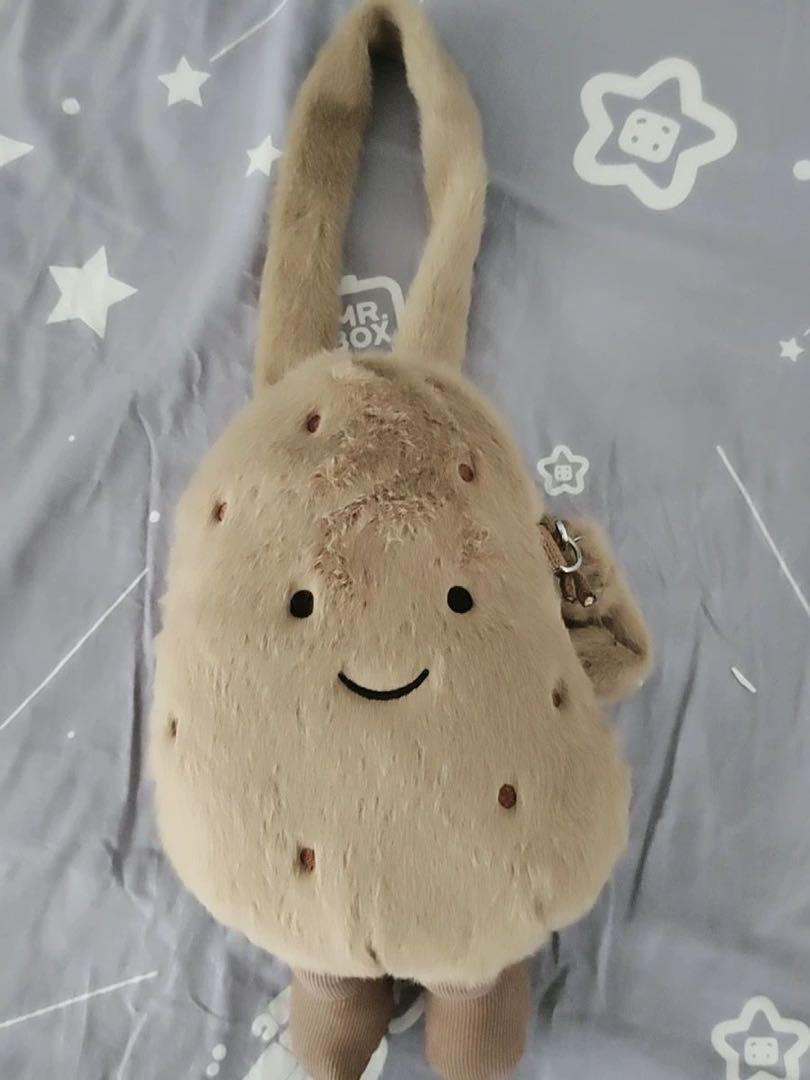 ウサギ耳付きふわふわショルダーバッグ