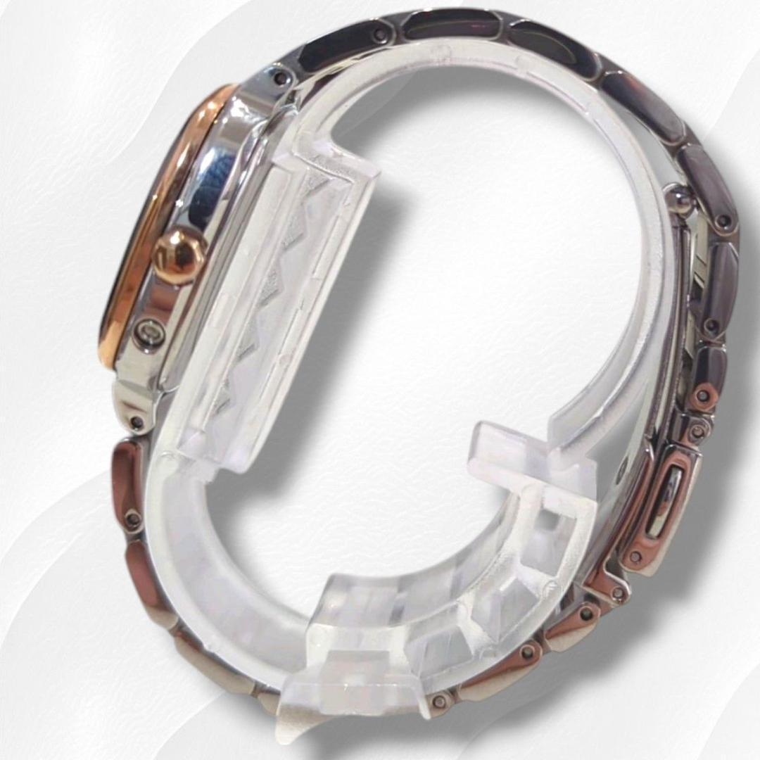 CITIZEN XC 電波ソーラー 黒文字盤 ラウンド 腕時計