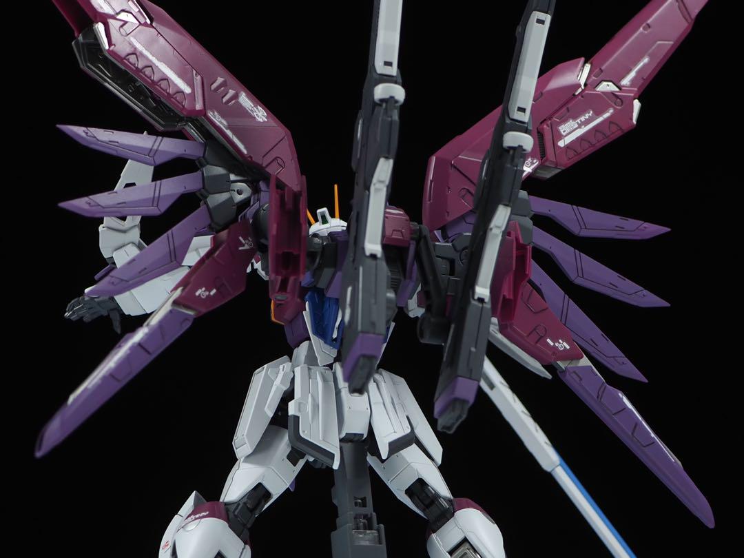 ガンプラ RG デスティニーインパルスガンダム 塗装済み完成品　全塗装 ガンプラ改造】RGデスティニーインパルスガンダムをミキシング