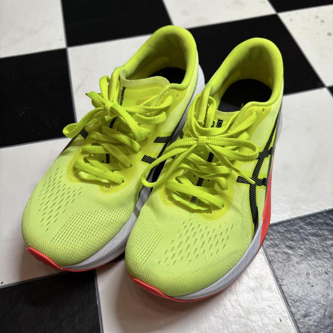 ASICS FF turboランニングシューズ 24.0cm 蛍光イエローasics