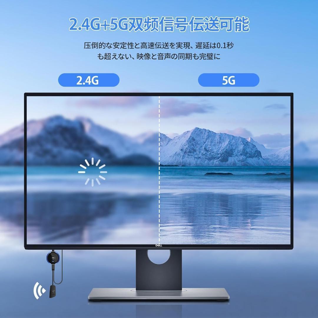 AIMIBO USB Cワイヤレス送信機とHDMI受信機セット 1080P