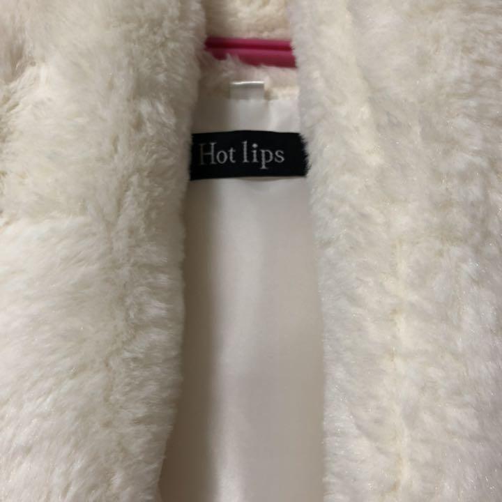 Hot lips ファーコート《ホワイト》