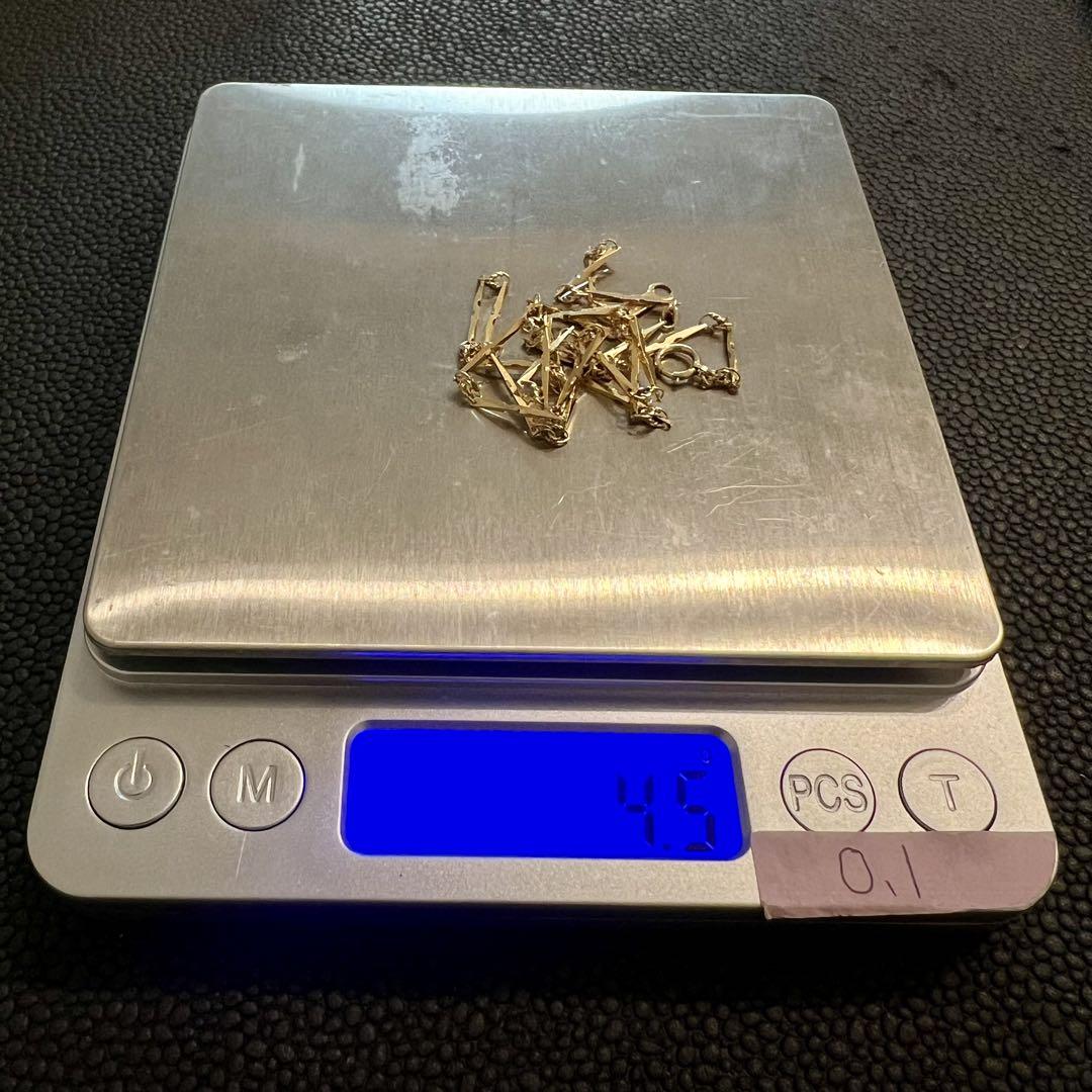 (B071820)K18ネックレス 切子チェーン ホールマーク 18金 YG B071820)K18ネックレス 切子チェーン ホールマーク 18金 YG