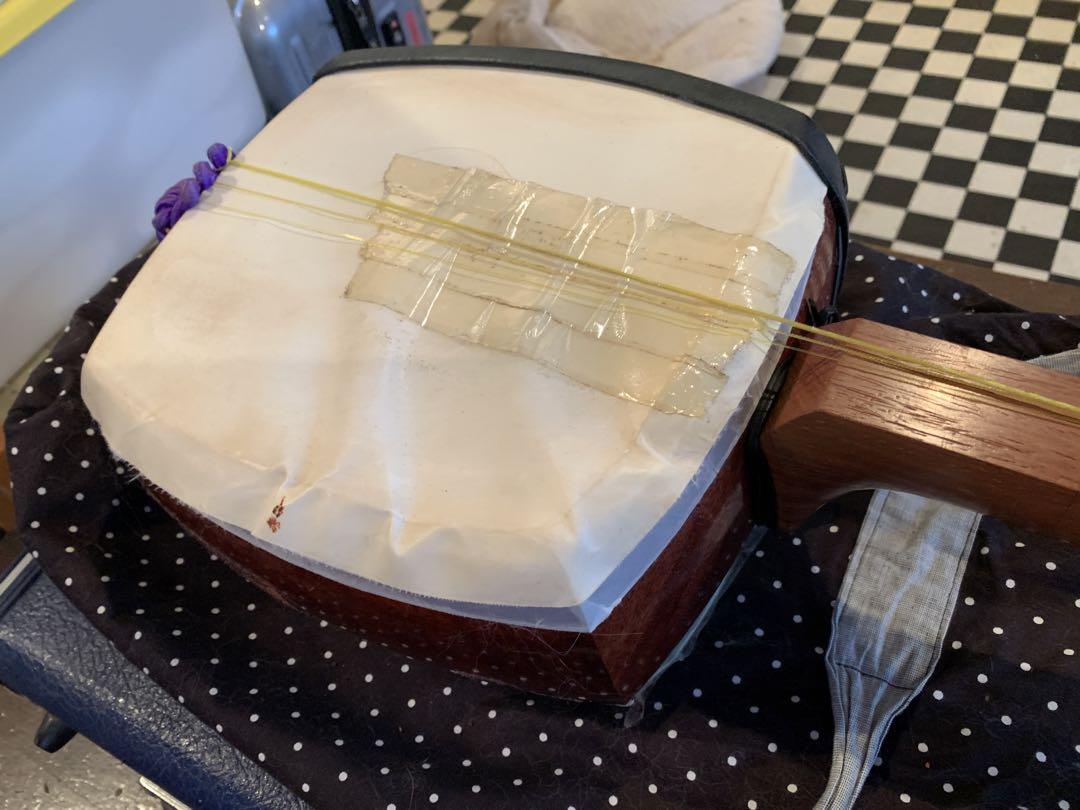 初心者練習 津軽三味線。
