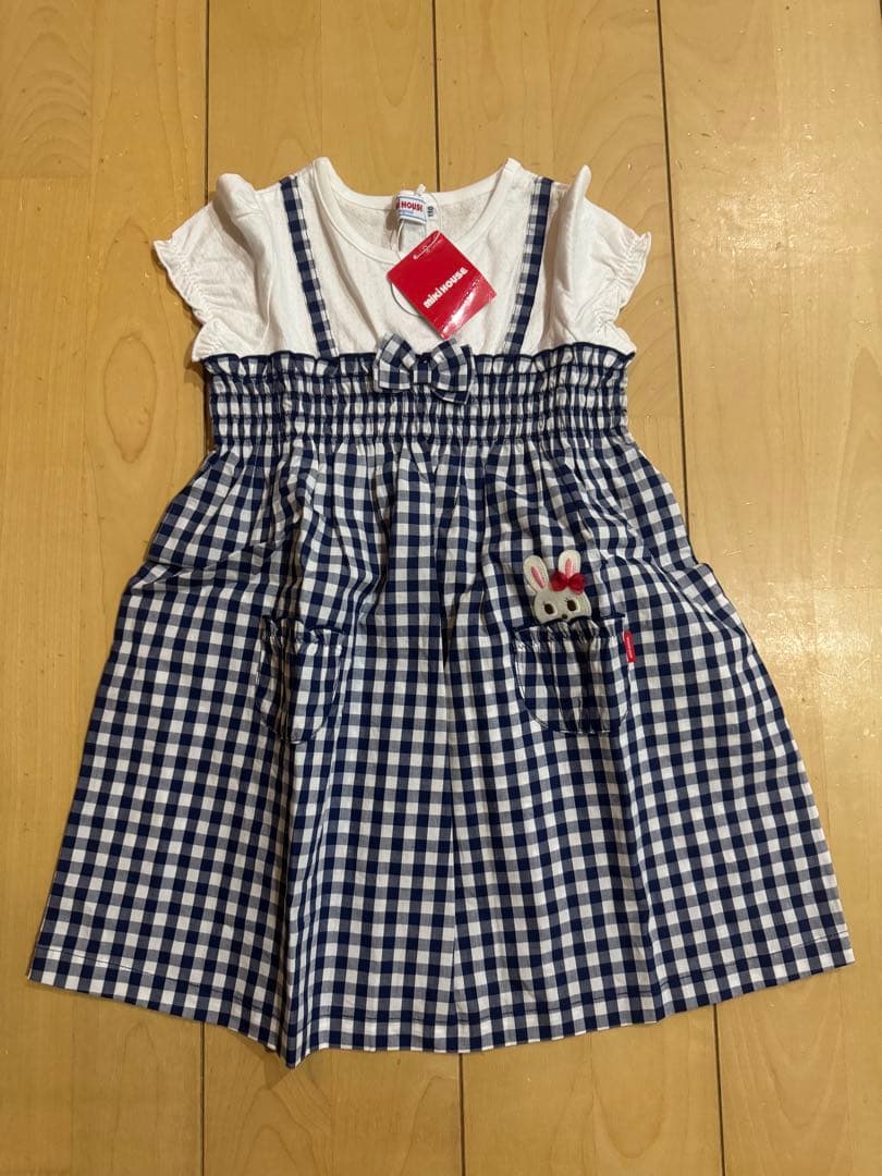 新品　ミキハウス　うさこ　ワンピース