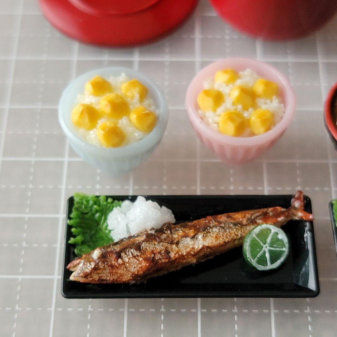 ミニチュアフード   秋の味覚の晩御飯セット～ダイニングテーブルセット付き～