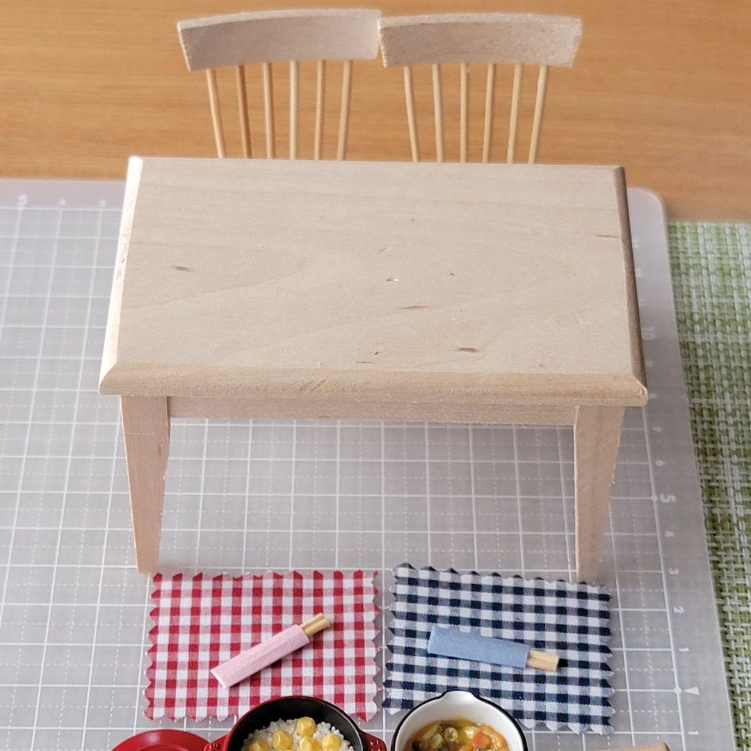 ミニチュアフード   秋の味覚の晩御飯セット～ダイニングテーブルセット付き～