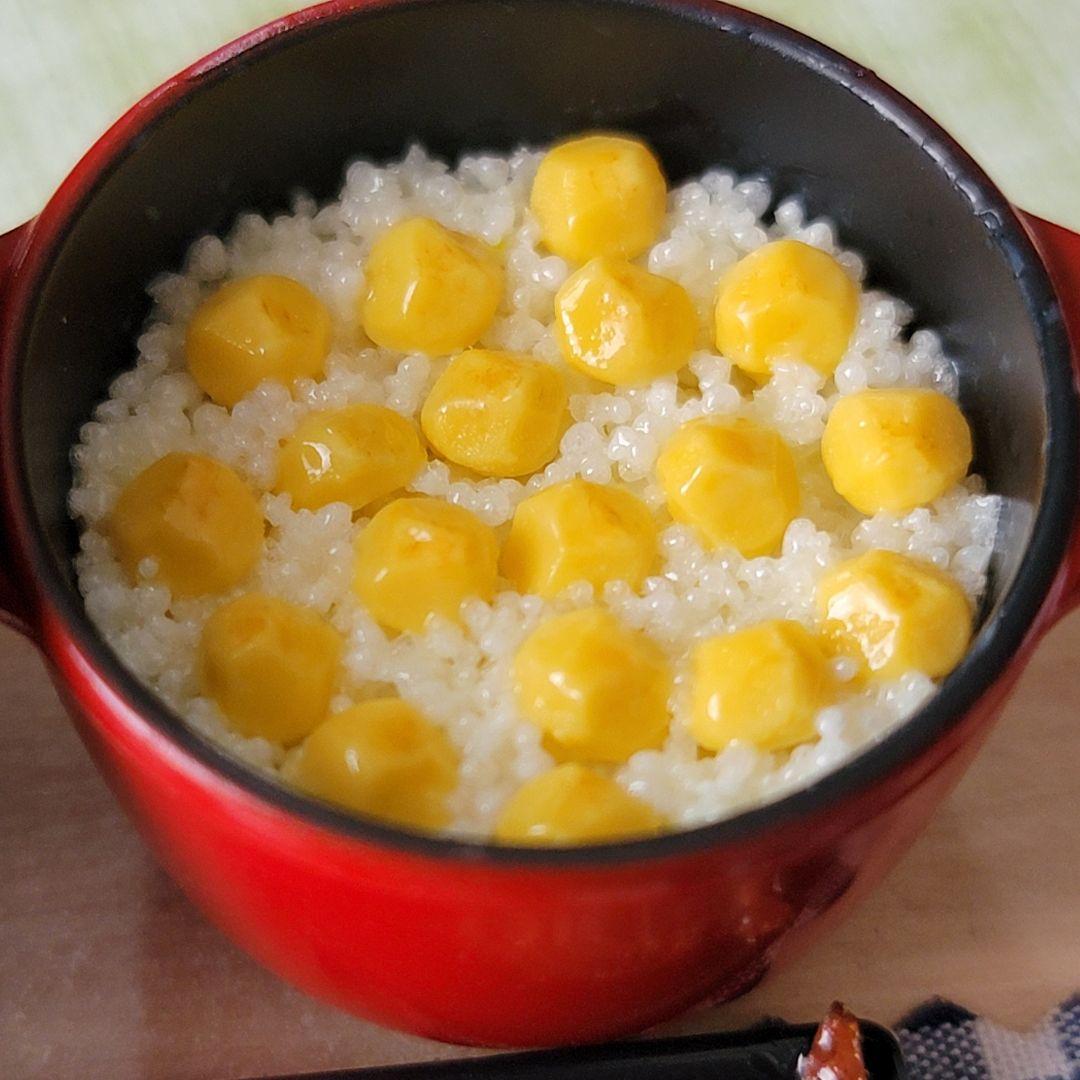 ミニチュアフード   秋の味覚の晩御飯セット～ダイニングテーブルセット付き～