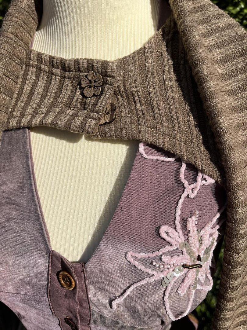 OPEN AESTHETIC お花刺繍ドレスとカーデの2点セット♡タグ付き新品 OPEN AESTHETIC お花刺繍ドレスとカーデの2点セット♡タグ付き新品