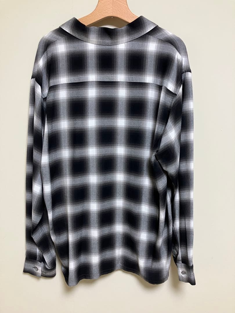 front11201 オンブレチェックシャツ Mサイズ HOMU-JOURNEY_COM