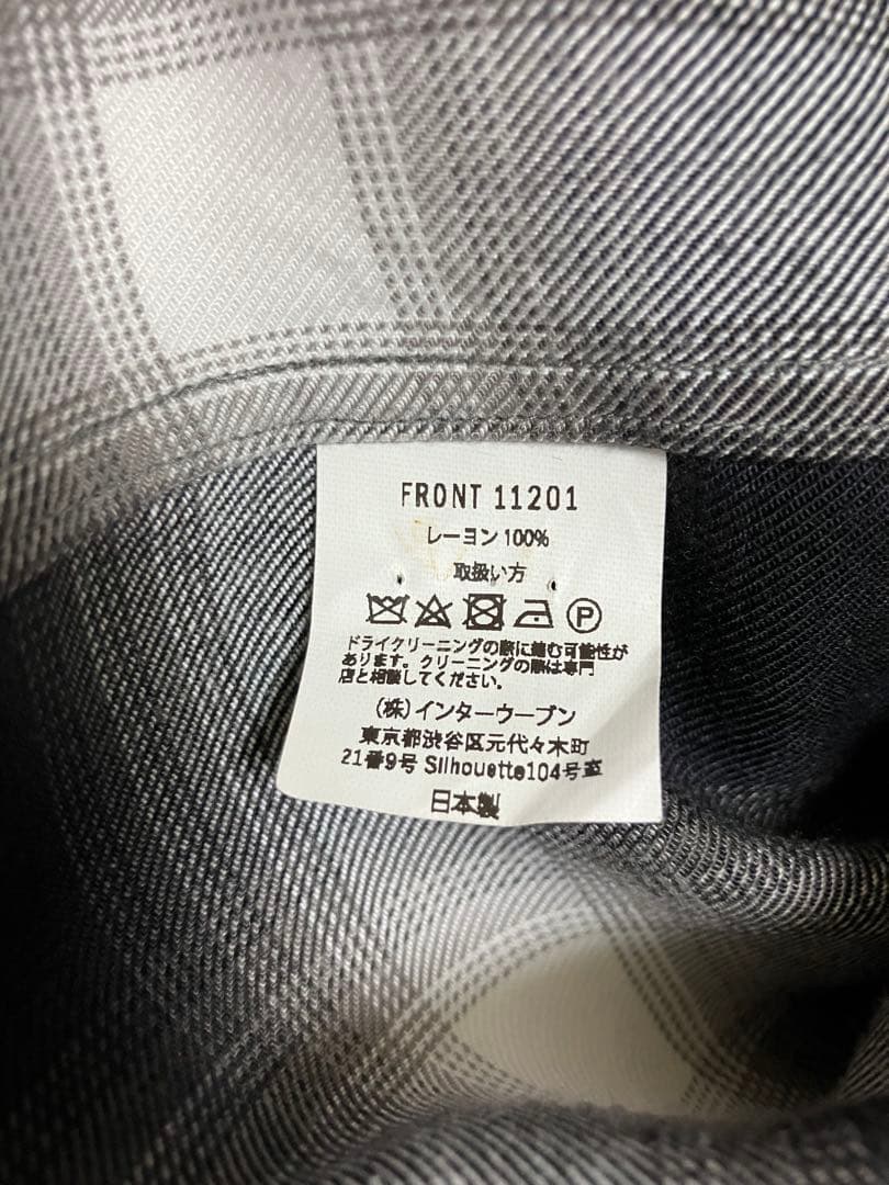 オンブレチェックシャツ