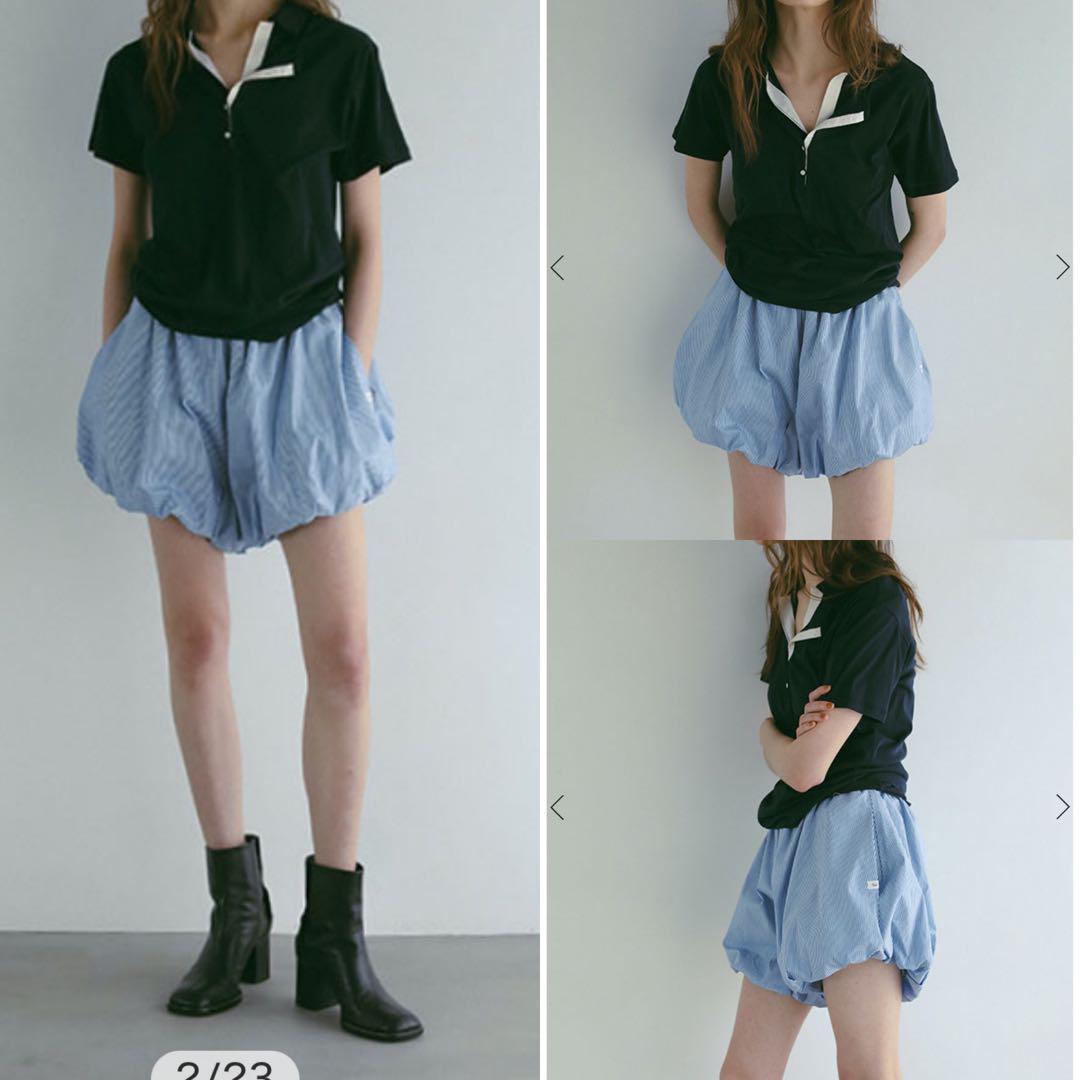 etre tokyo ストライプバルーンショートパンツ ストライプバルーンショートパンツ（ショートパンツ）｜ETRÉ