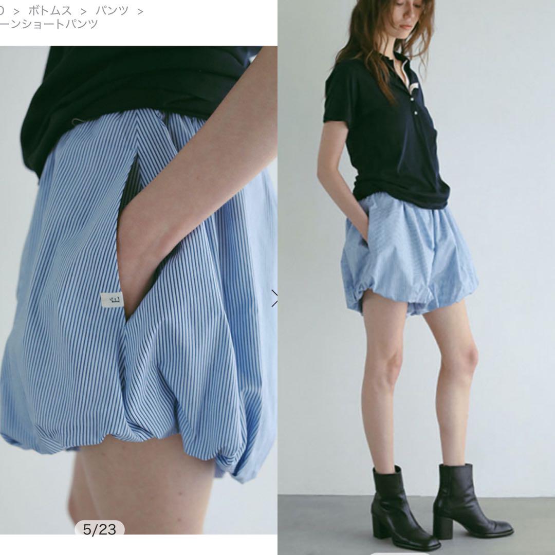 etre tokyo ストライプバルーンショートパンツ ストライプバルーンショートパンツ（その他パンツ）｜ETRE TOKYO