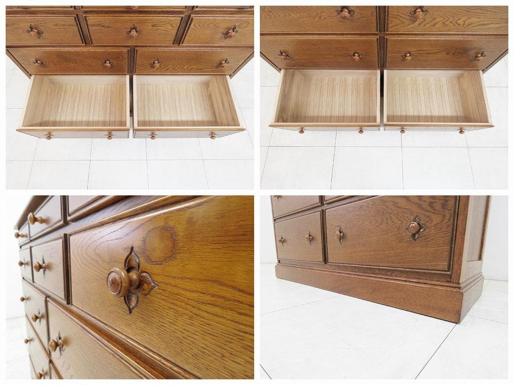 オーク材 勇峰工芸検三越カリモク