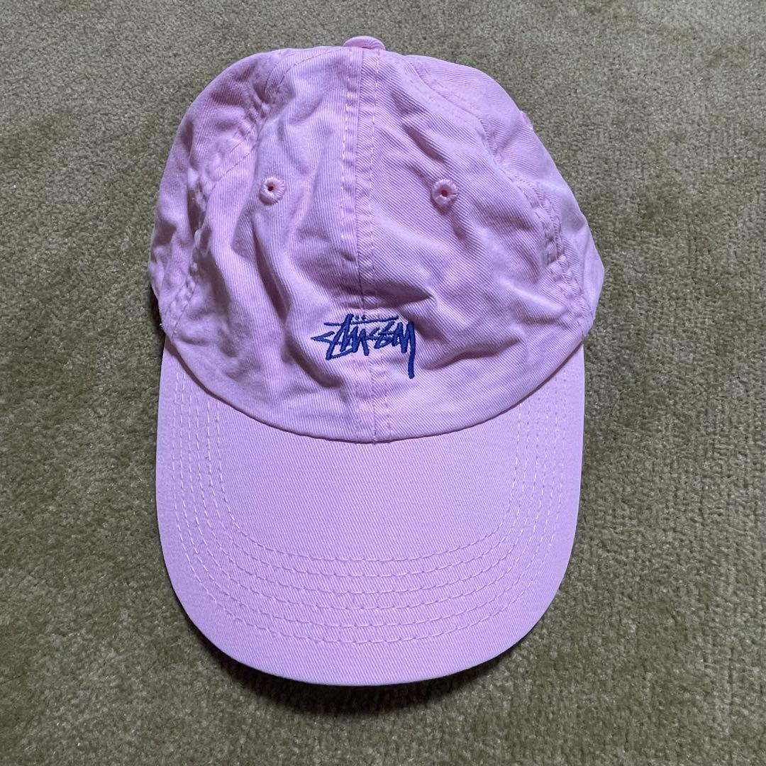 Stussy ピンクキャップ - メルカリ