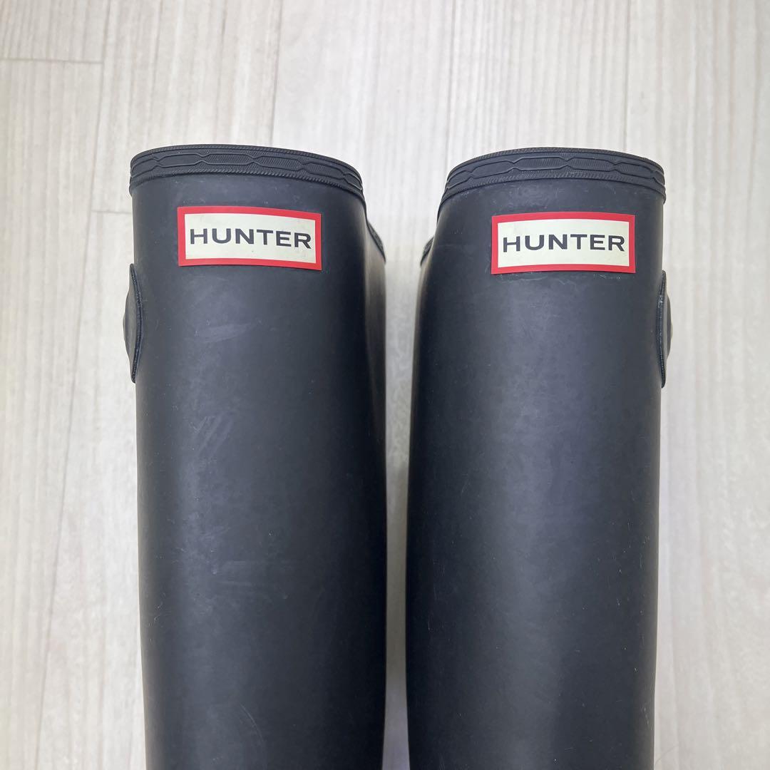 HUNTER ハンター レインブーツ 長靴 25cm ブラック