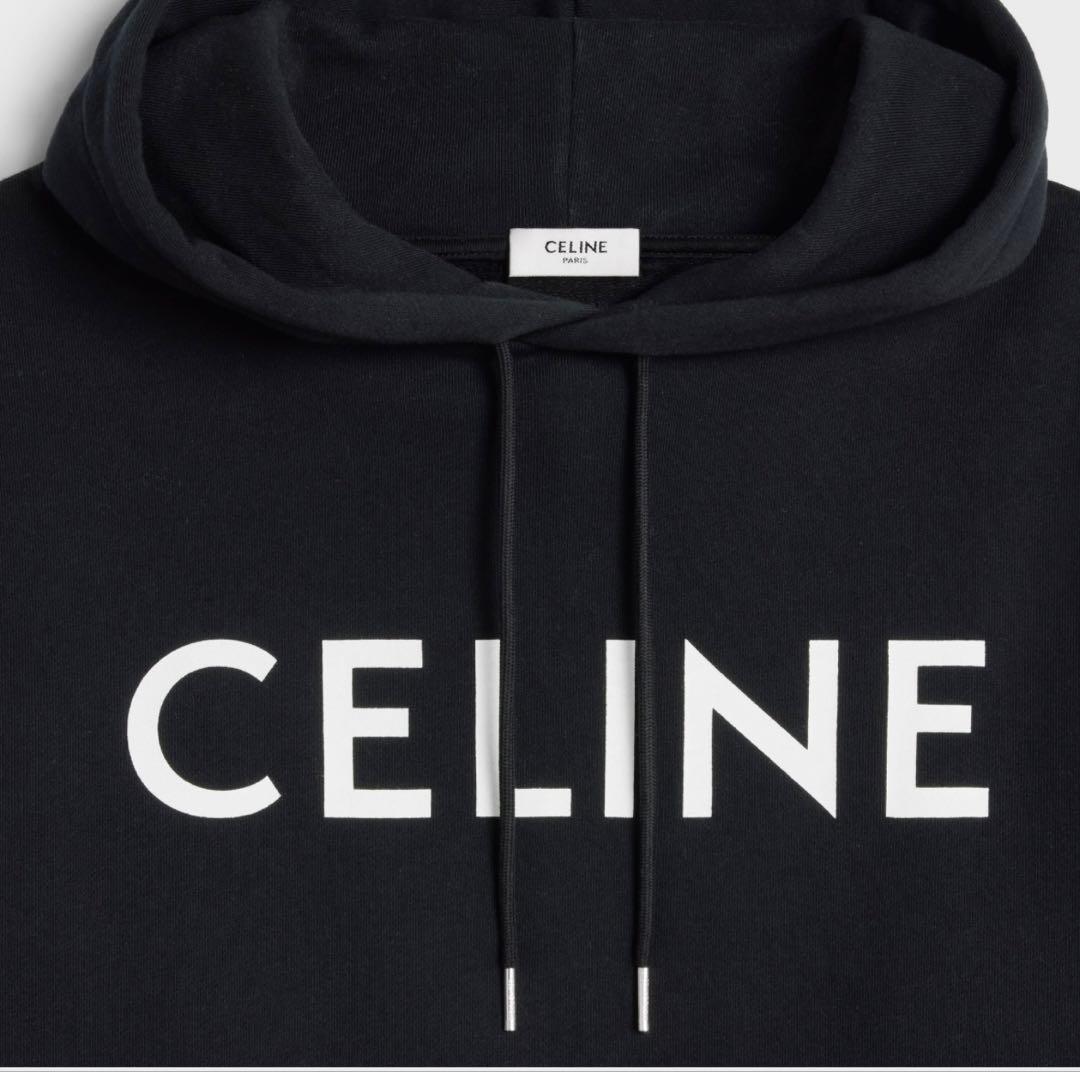 CELINE セリーヌ　ロゴ入り パーカー サイズS