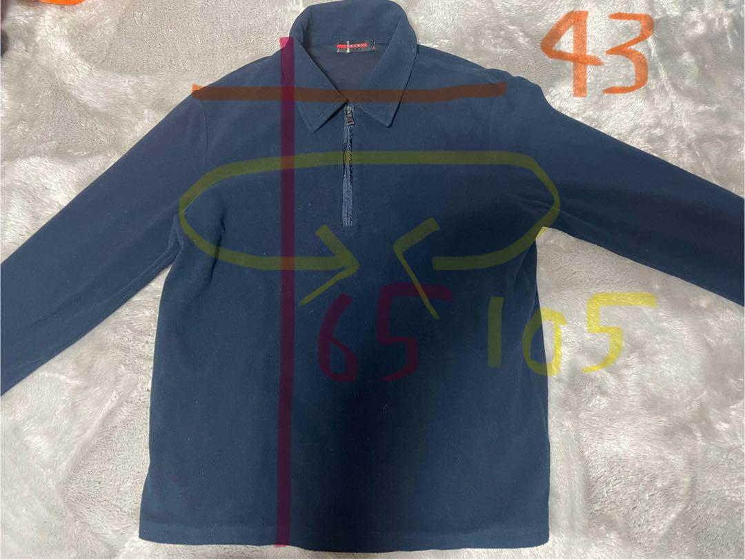 1回のみ着用　PRADA SPORT フリース ネイビー