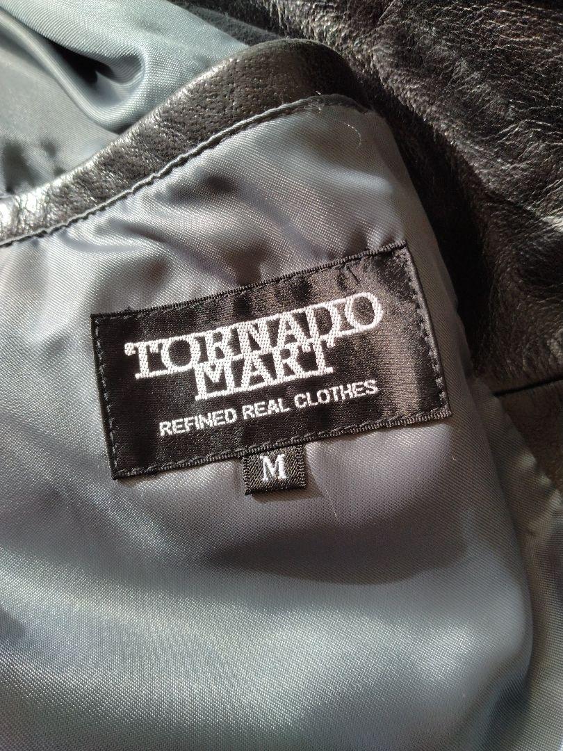 TORNADO MART 黒 レザー トレンチコート M