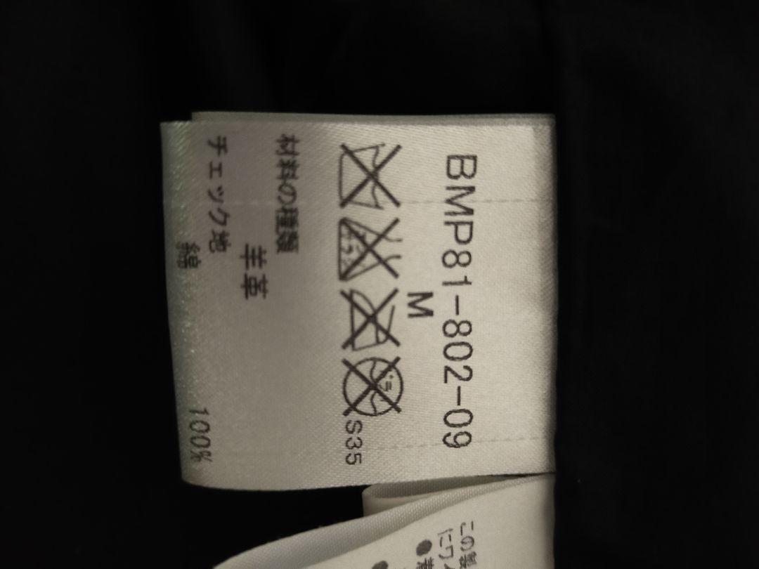BURBERRY ブラックレザーシャツジャケット（ラムスキン）
