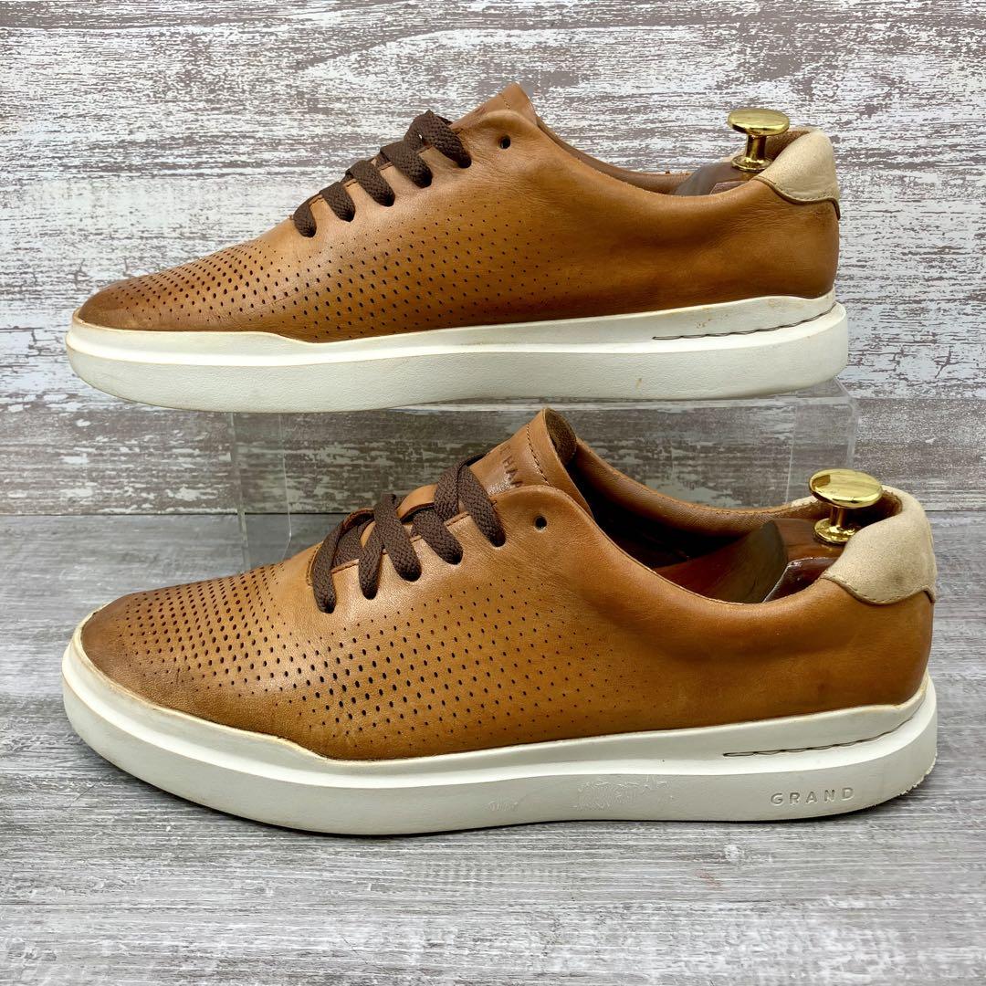 COLE HAAN　靴　明るめの茶　美品 446【美品】Cole Haan レザースニーカー茶 25.5cm/9 1/2M - メルカリ